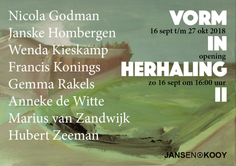 Uitnodiging Vorm in Herhaling II Marius van Zandwijk Ysselsteyn